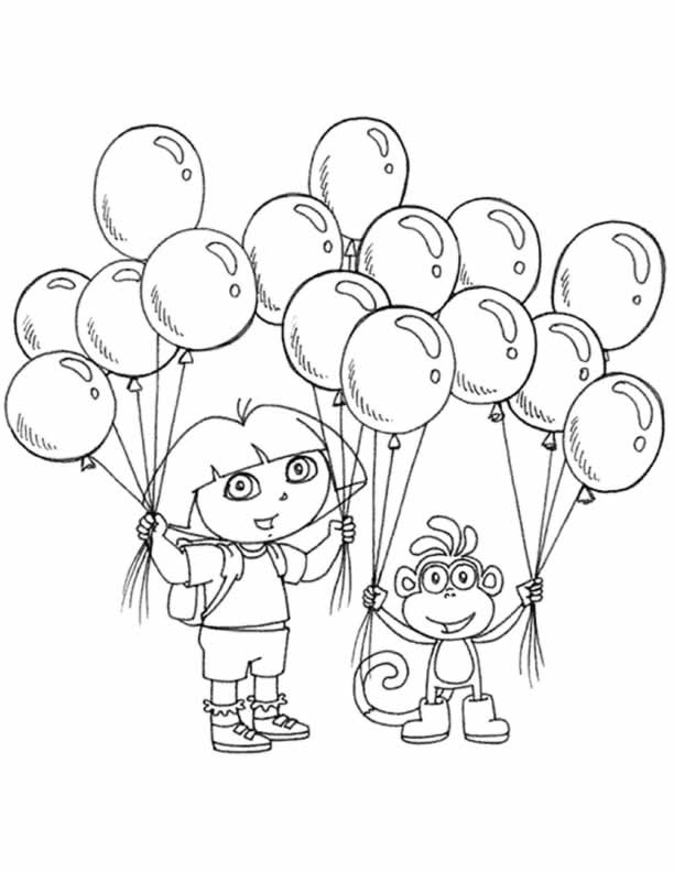 612x792 Dora Coloring