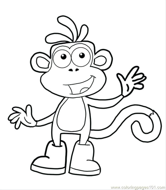 Dora And Boots Coloring Pages at GetDrawings | Free download