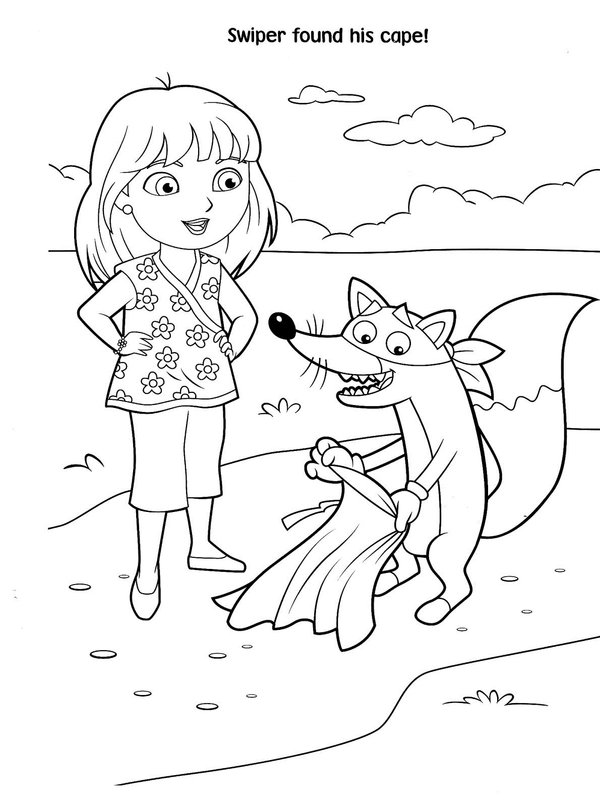 600x806 Dora The Explorer Christmas Coloring Pages