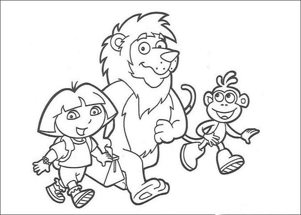 620x443 Dora And Friends Coloring Pages Doras Friends Coloring Pages