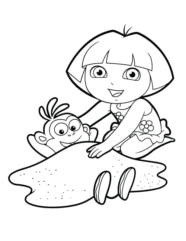 612x792 Dora Coloring Pages Printable Coloring Pages And Boots Coloring