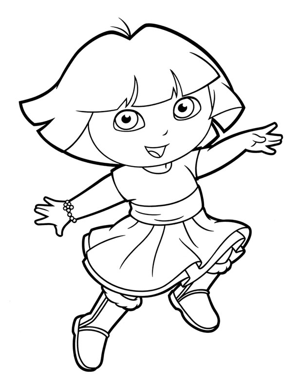 612x792 Dora Coloring