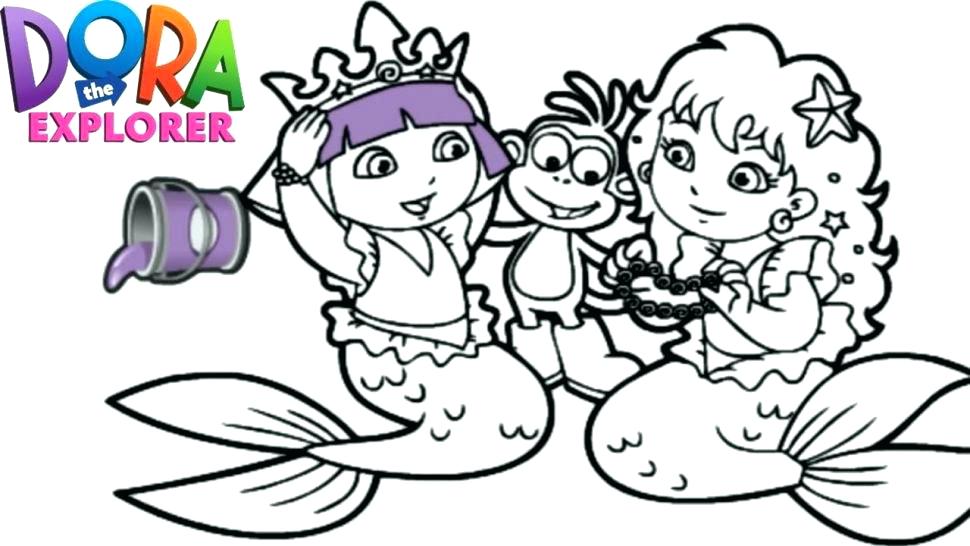 970x546 Dora Mermaid Coloring Pages Mermaid Coloring Pages Coloring Pages