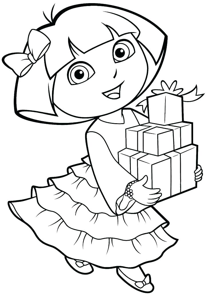 720x1054 Free Dora The Explorer Coloring Pages Explorer Coloring Coloring