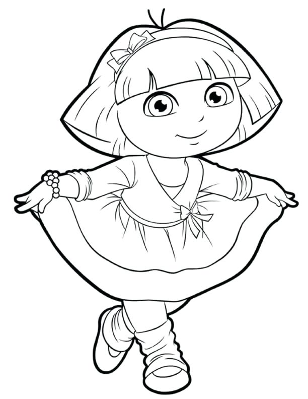 612x792 Dora Coloring Games Free Cute Coloring Pages Free The Explorer