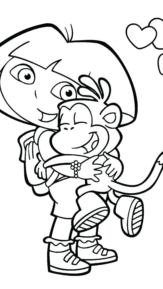 640x1136 Dora Free Coloring Pages Glamorous Coloring Pages On Line Drawings