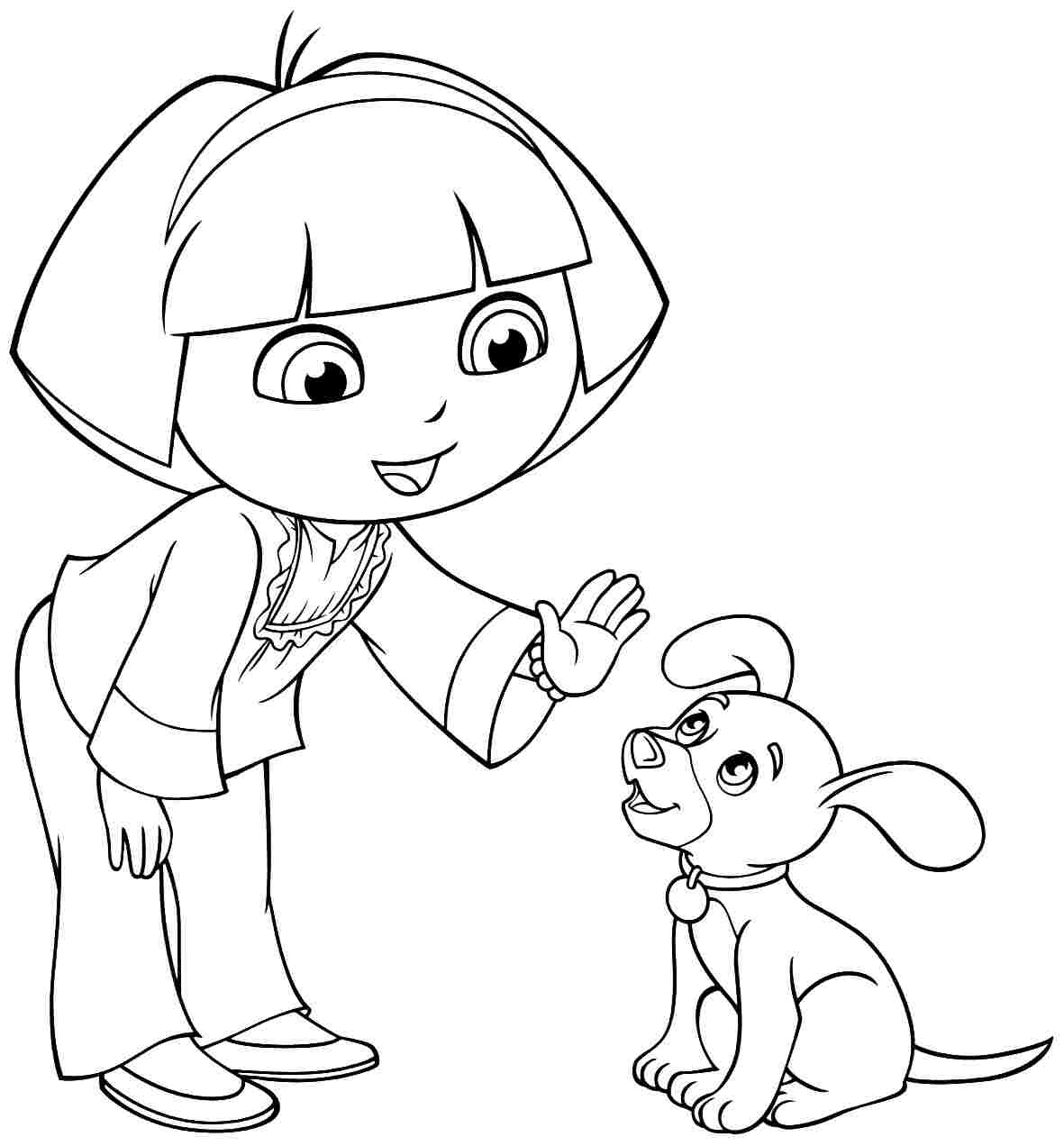 1181x1272 Dora Coloring Pages
