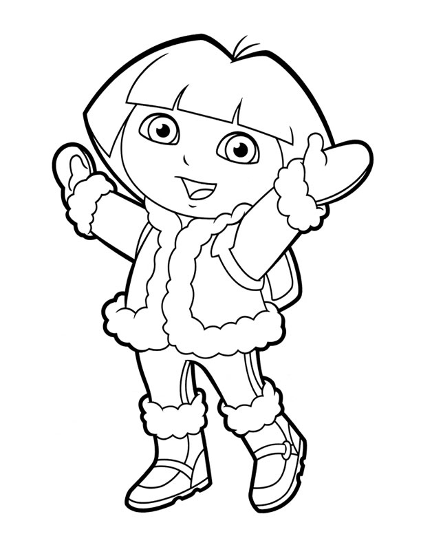 612x792 Dora Coloring