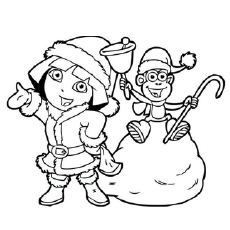 230x230 Dora Coloring Pages