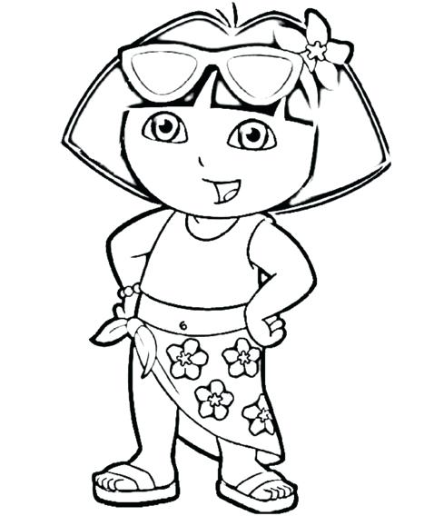 Dora Printable Coloring Pages at GetDrawings | Free download