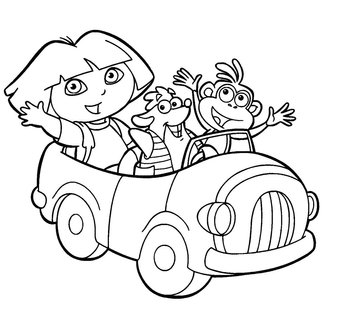 1139x1099 Dora The Explorer Coloring Pages Dzieci