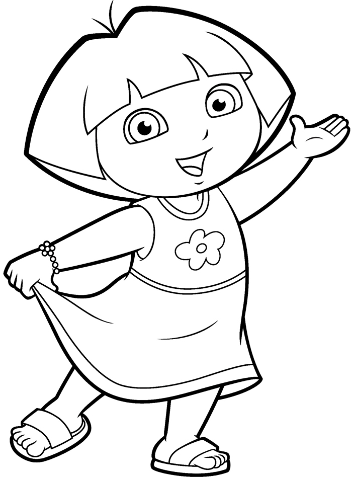 Dora Printable Coloring Pages at GetDrawings | Free download