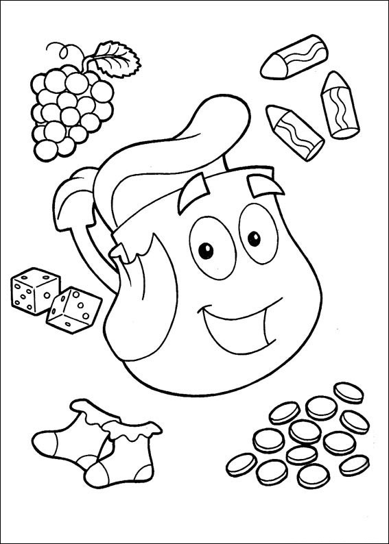 567x794 Dora Explorer Coloring Pages Free Printable Dora Christmas