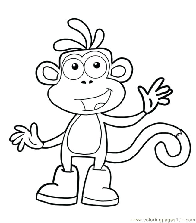 650x741 Dora Printable Coloring Pages Boots Coloring Pages And Boots