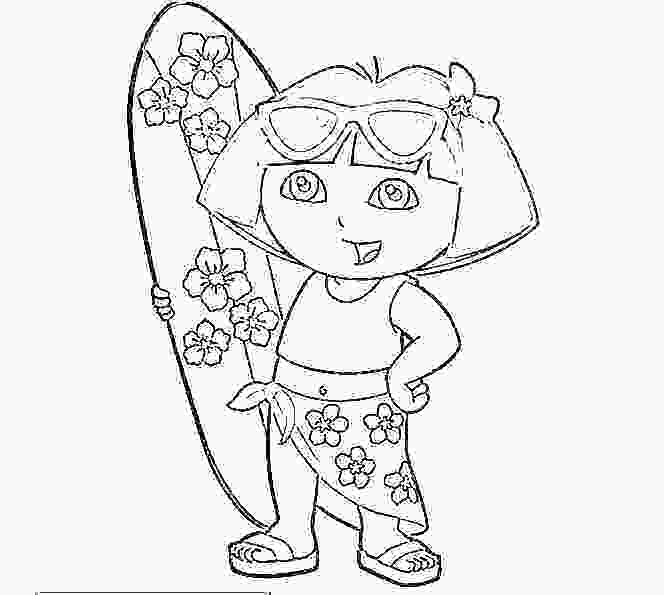 664x595 Dora Coloring Pages Printable