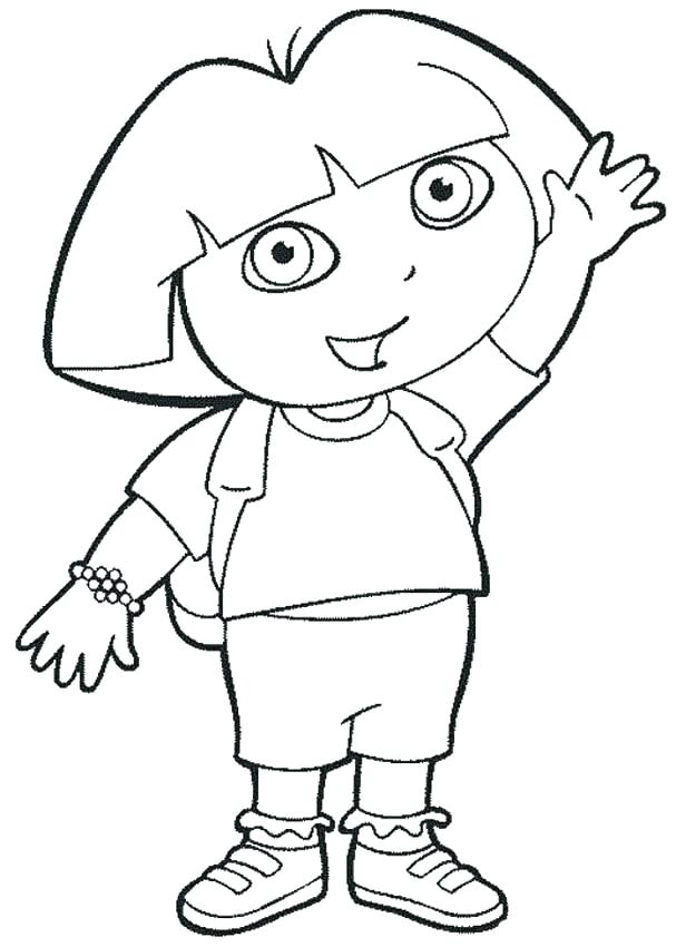 607x850 Dora Explorer Coloring Pages The Explorer Coloring Pages To Print