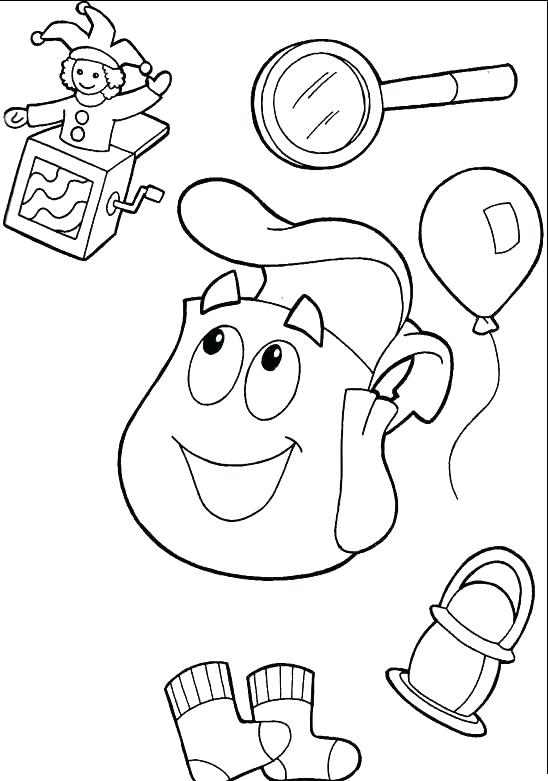 548x781 The Explorer Explorer Alphabet Coloring Pages K Dora