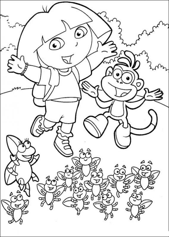 571x800 Free Printable Dora The Explorer Coloring Pages Nick Jr