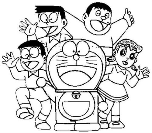 500x438 Doraemon Coloring Games
