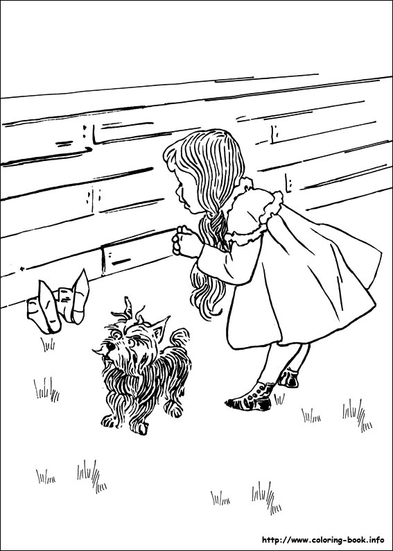 567x794 The Wonderful Wizard Of Oz Coloring Pages