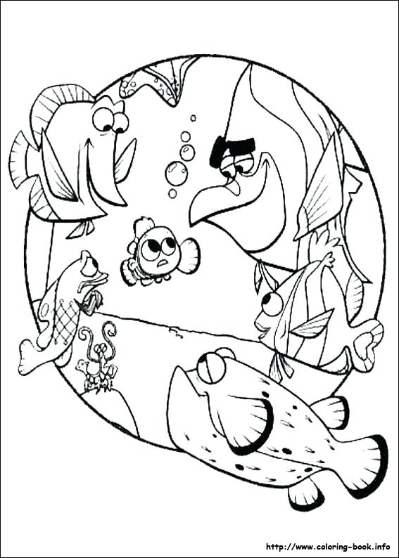 567x794 Finding Dory Coloring Pages