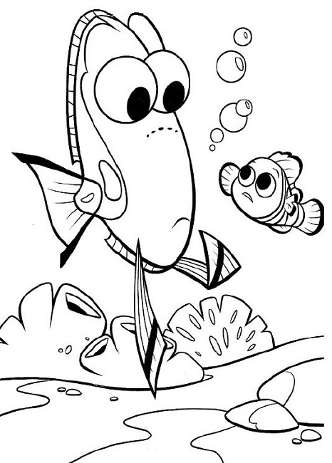 466x650 Free Online Finding Nemo Coloring Pages Disney