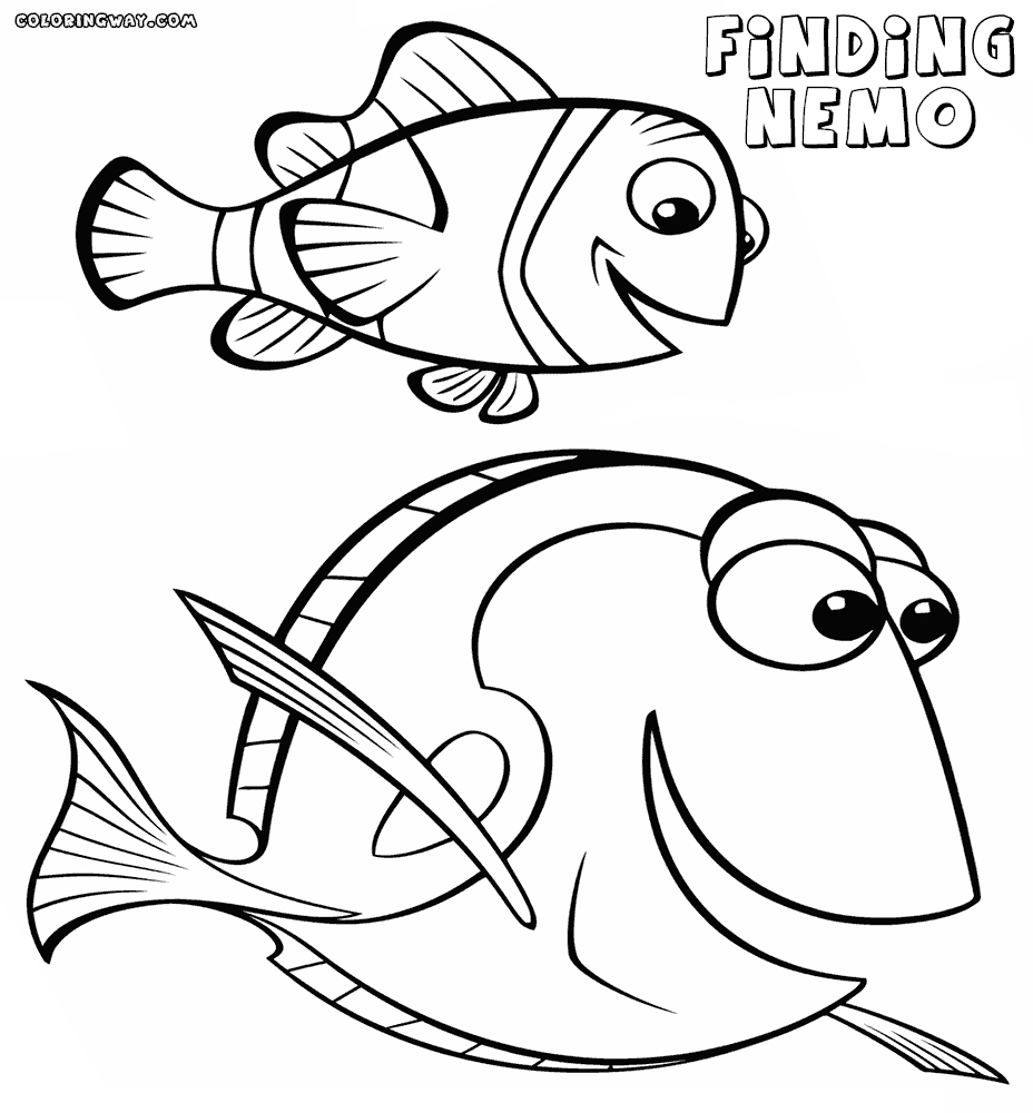 928x1000 Dory Coloring Pages Luxury Dory Nemo Coloring Page Logo