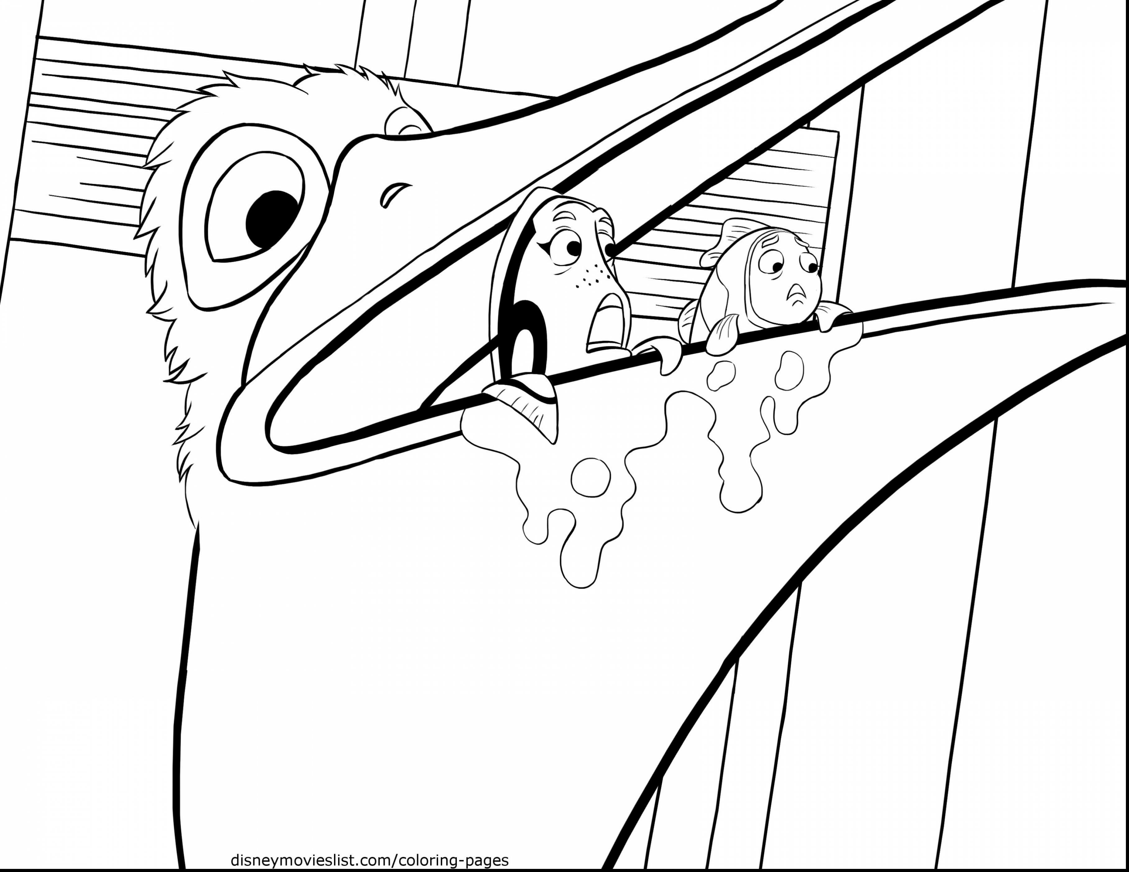 3630x2805 Finding Nemo Coloring Pages Turtles For Kids Unique Disney S