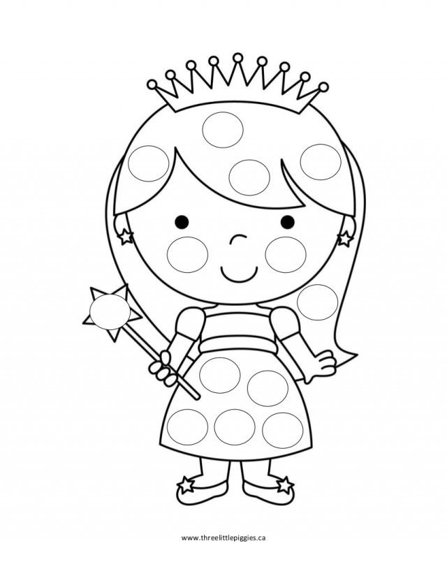 640x828 Do A Dot Coloring Pages Do A Dot Printables Rainbow Do A Dot