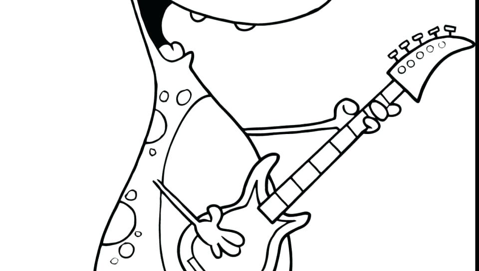 960x544 Guitar Coloring Pages Guitar G Page Electric Bass Colouring Pages