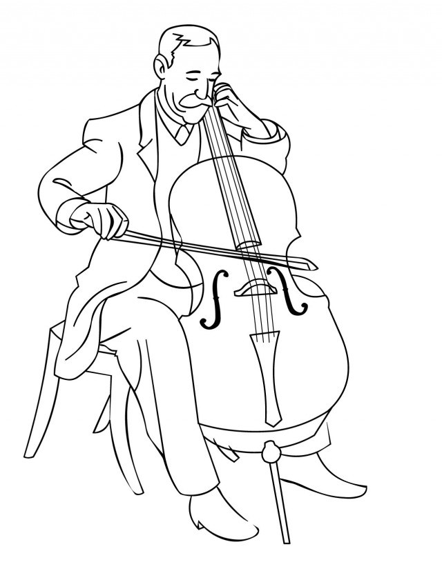 640x828 Musical Instruments Coloring Pages Good Music Coloring Pages