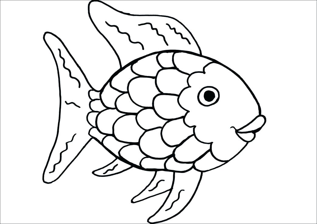 1043x737 Bass Fish Coloring Pages