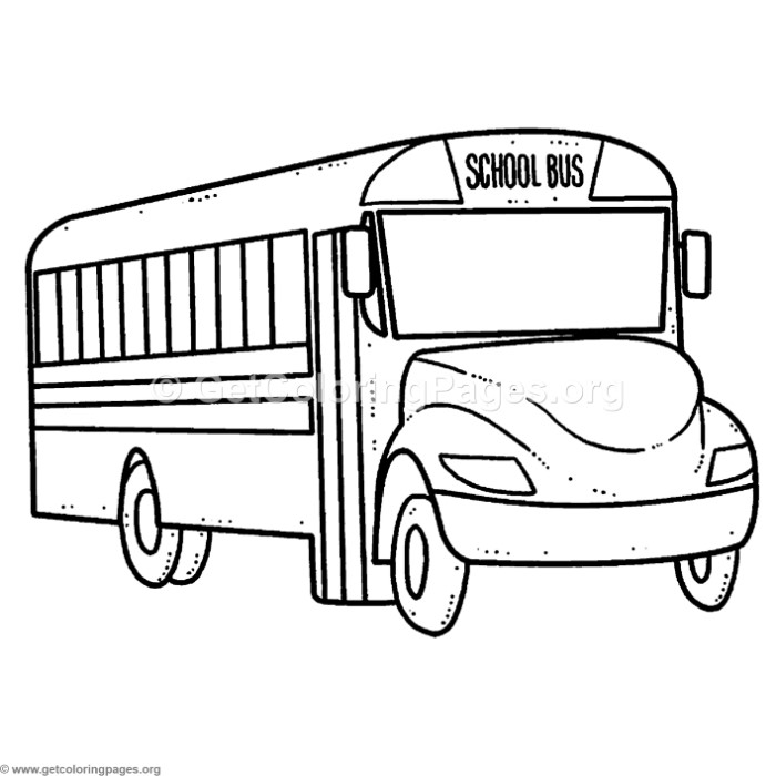 700x700 School Bus Coloring Pages