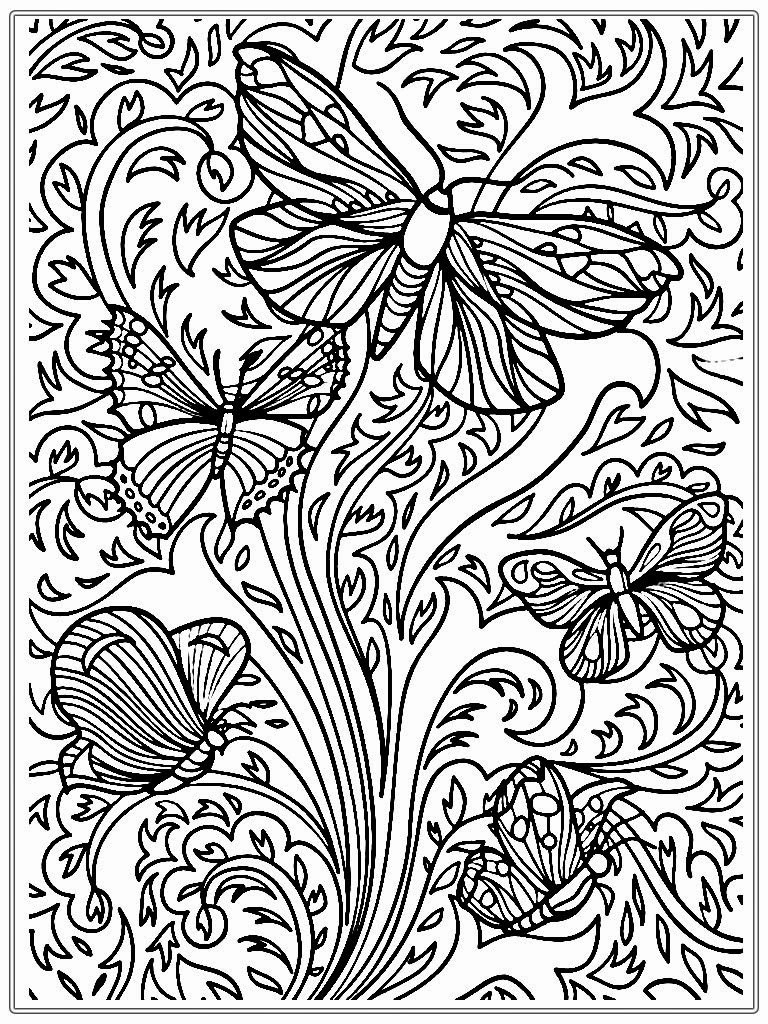 768x1024 Free Printable Butterfly Coloring Pages For Adults World