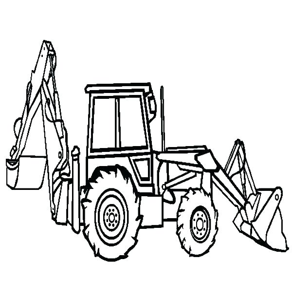 600x612 Bulldozer Coloring Pages Construction Monster Truck Colors
