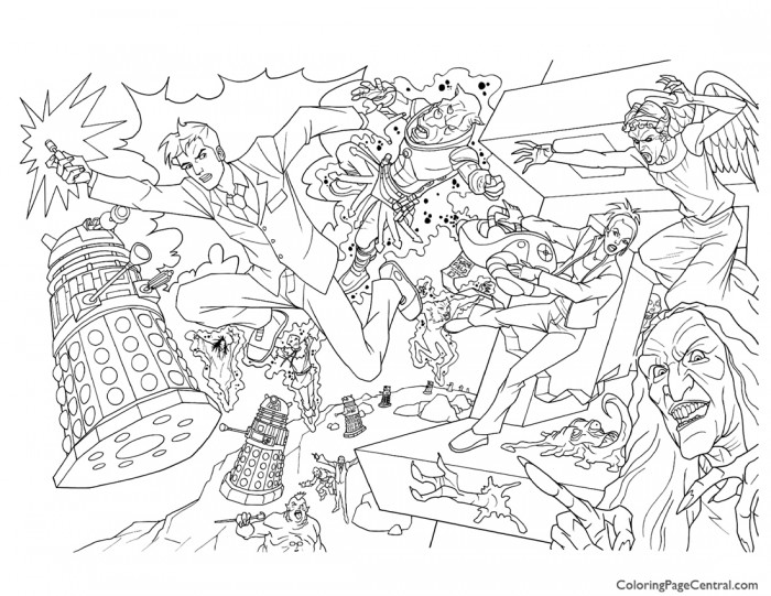 700x541 Doctor Who Coloring Page Coloring Page Central