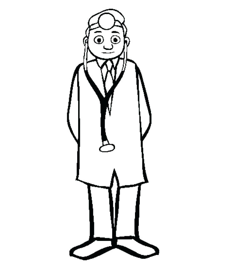 800x862 Doctor Coloring Page Doctor Bag Coloring Page A Helpful Doctor