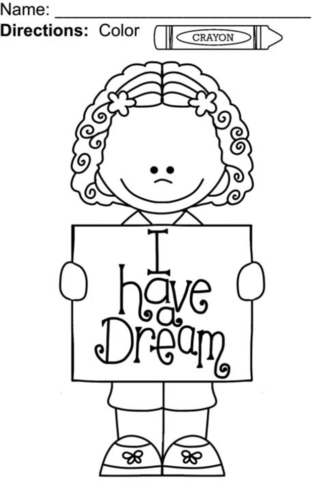 650x953 Martin Luther King Coloring Pages For Preschoolers Dr Martin