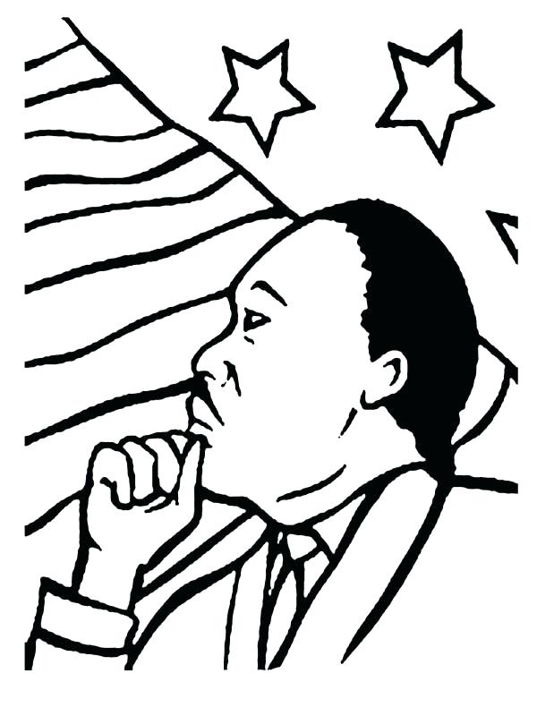600x800 Coloring Pages Of Martin Luther King Jr Martin King Coloring Sheet