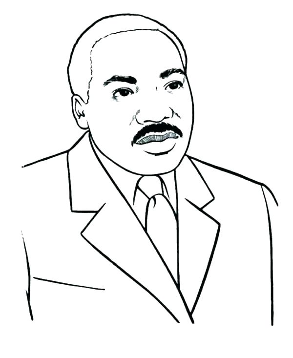 600x733 Dr Martin Luther King Jr Coloring Pictures Martin King Jr Coloring