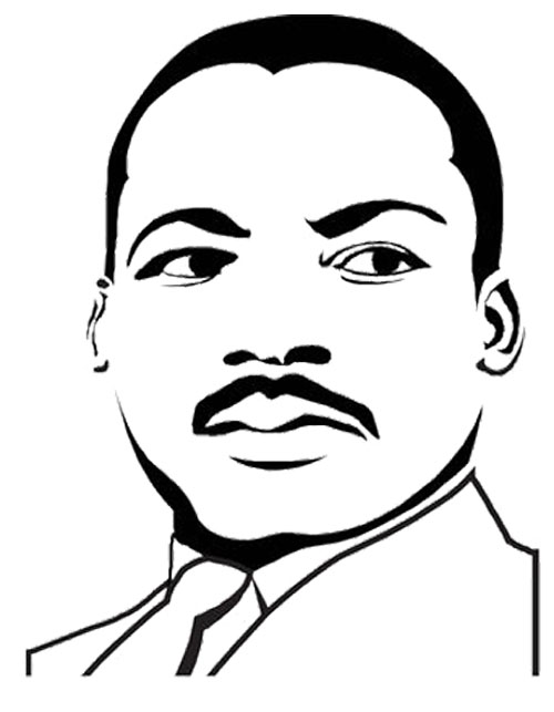 500x643 Martin Luther King Jr Coloring Page
