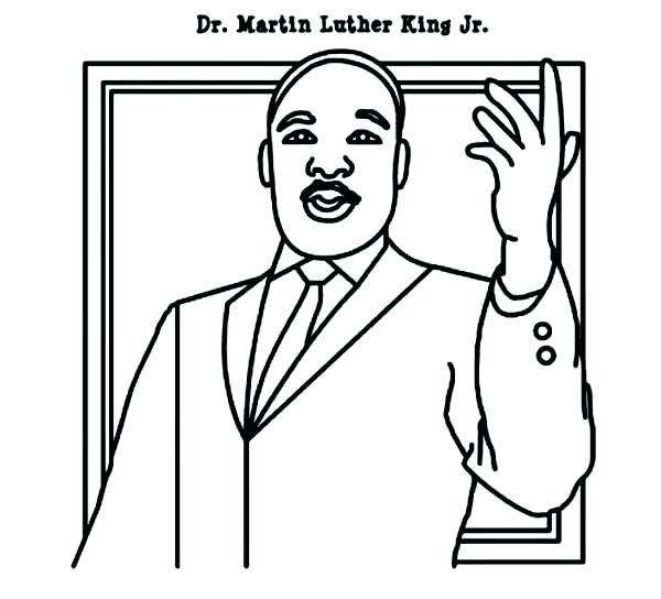 600x544 Dr Martin Luther King Coloring Pages Coloring Pages Free Martin