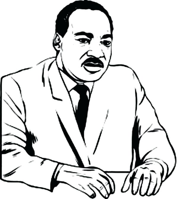 600x673 Dr Martin Luther King Coloring Pages Martin King Jr Coloring Pages