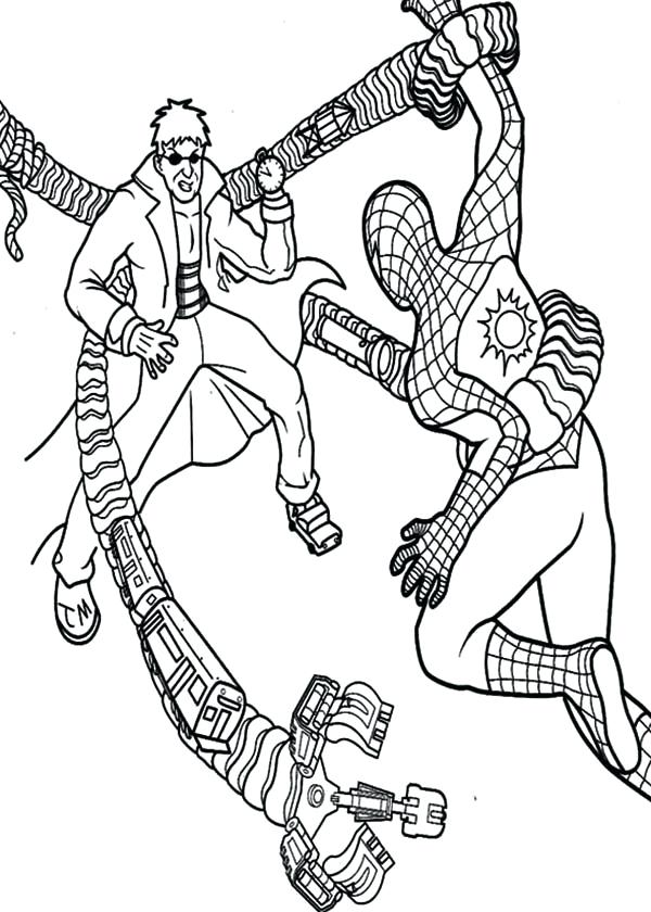 600x840 Doctor Octopus Coloring Pages