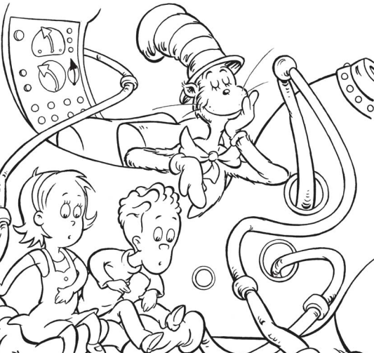 533x503 Dr Seuss Birthday Coloring Pages