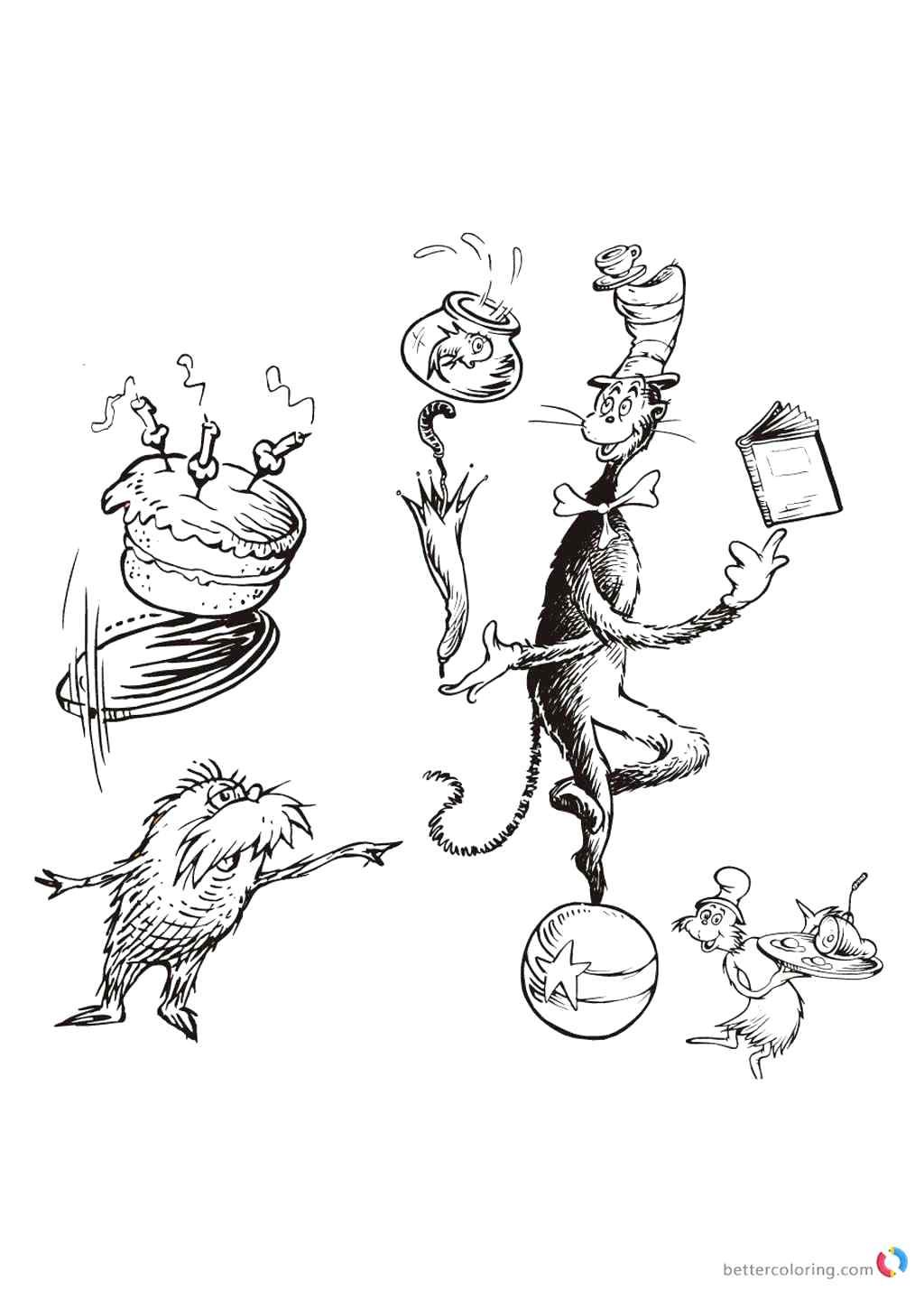 1024x1440 Coloring Page Dr Seuss Birthday Coloring Pages Download This