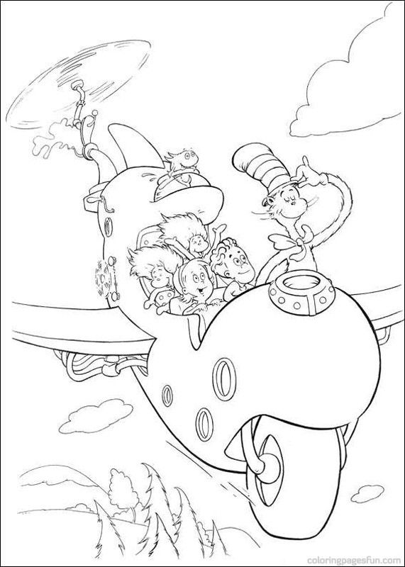 571x800 Dr Seuss The Cat In The Hat Coloring Pages Classroom