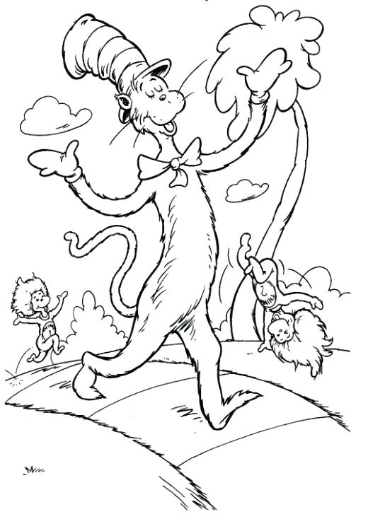 520x734 Hojas Para Colorear Dr Seuss Fun Coloring Pages Cat In The Hat