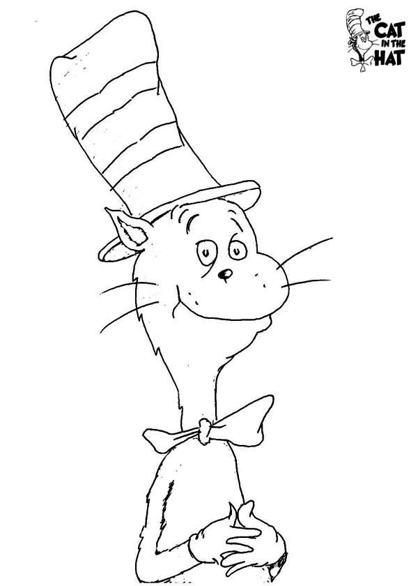600x840 How To Draw Dr Seuss The Cat In The Hat Coloring Page Color Luna