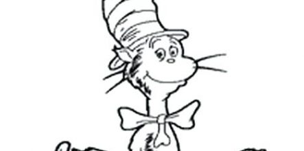 443x220 Dr Seuss Cat In Hat Coloring Page Design And Ideas Page